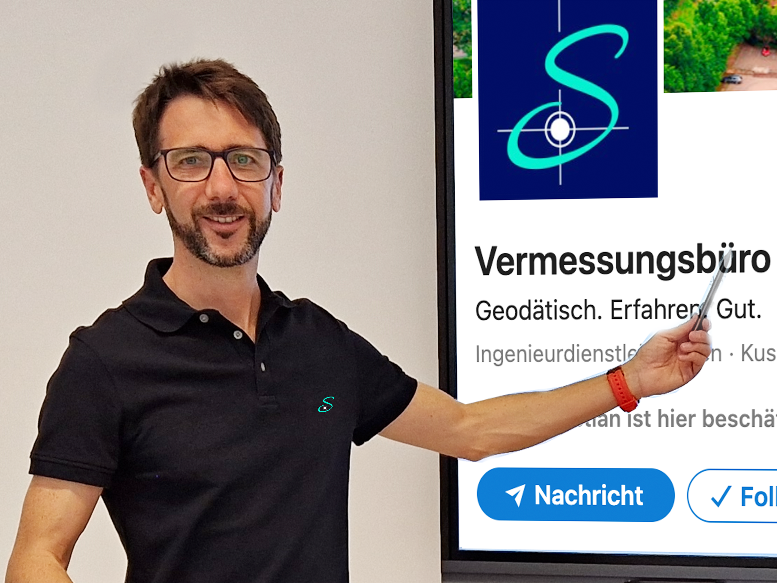 t-strauss Vermessungstechniker Niklas Look vom Vermessungsbüro Strauß & Benzel